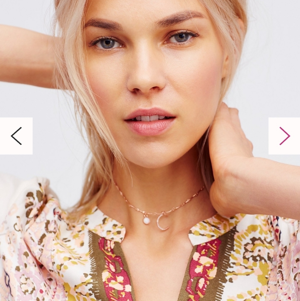 Free People Goodnight Moon Sapphire Choker